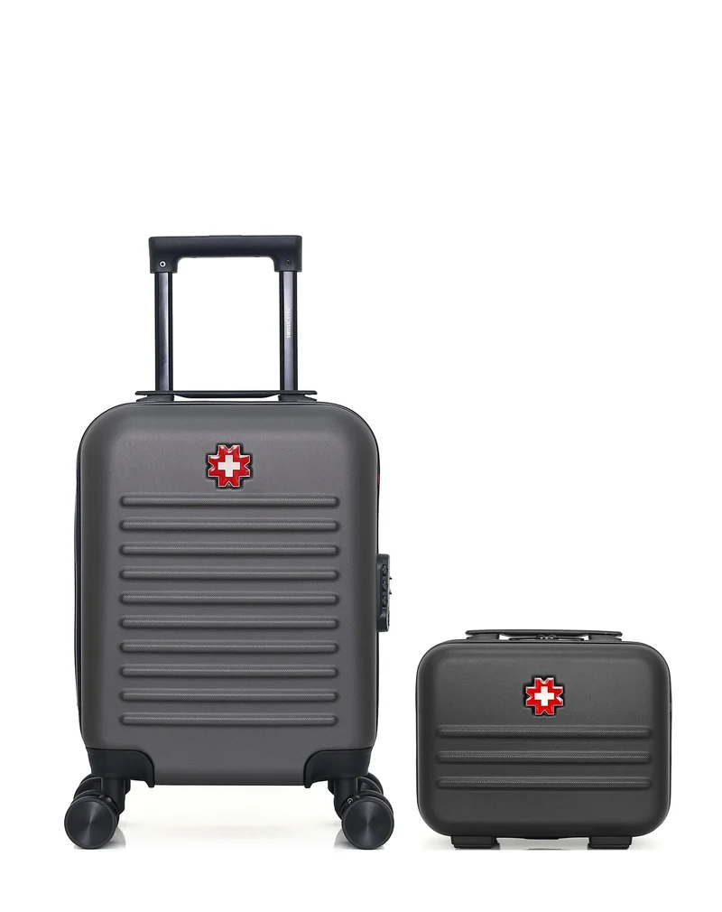 SWISS KOPPER – 2er-Pack – Handgepäck XXS und Kosmetikkoffer WIL