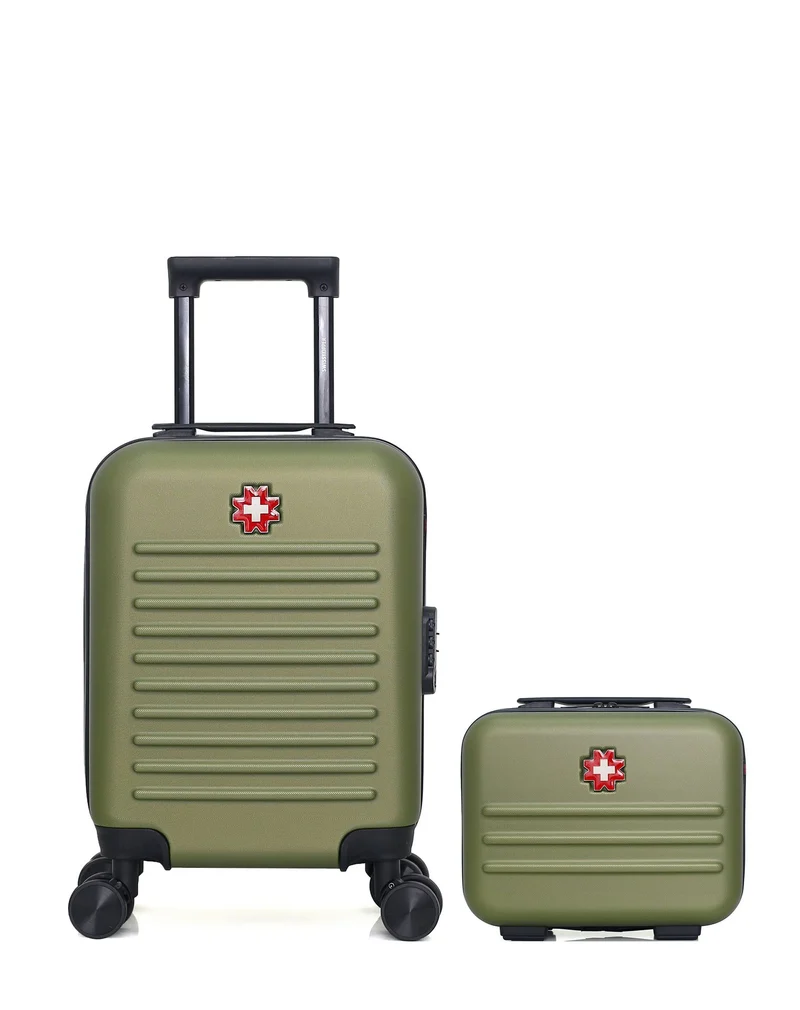 SWISS KOPPER – 2er-Pack – Handgepäck XXS und Kosmetikkoffer WIL