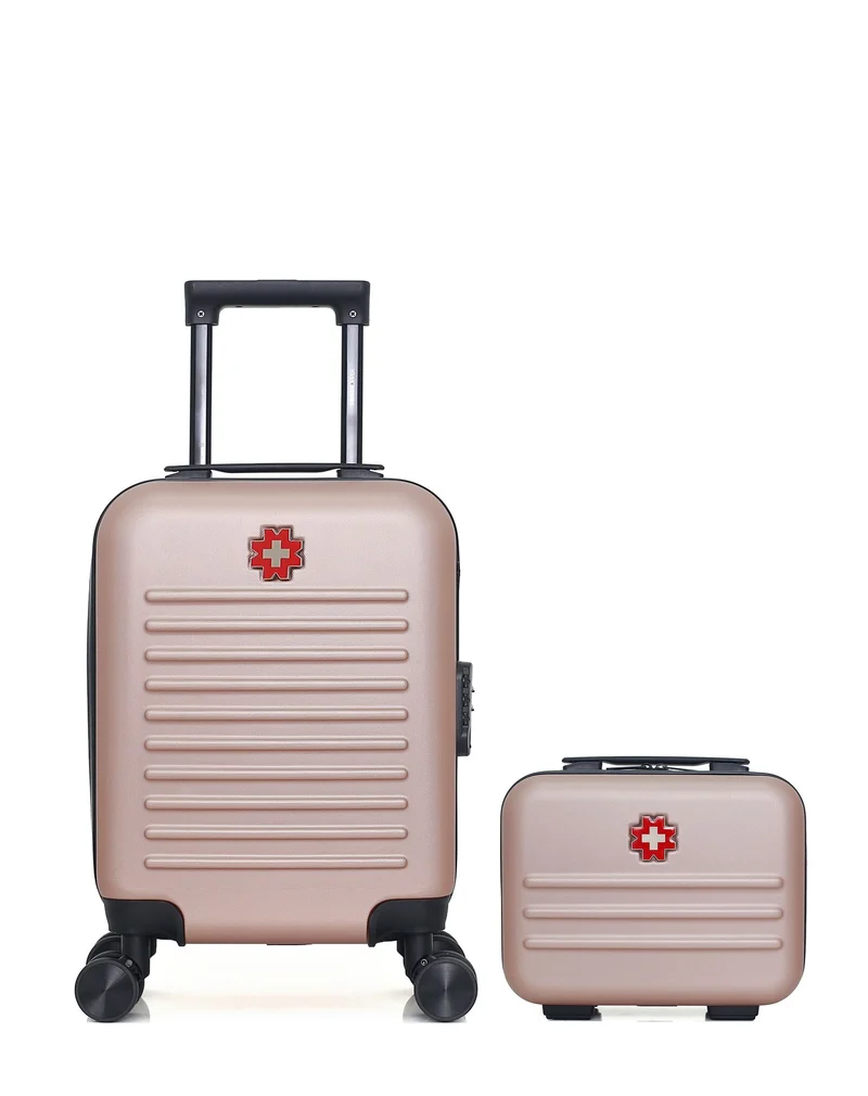 SWISS KOPPER – 2er-Pack – Handgepäck XXS und Kosmetikkoffer WIL
