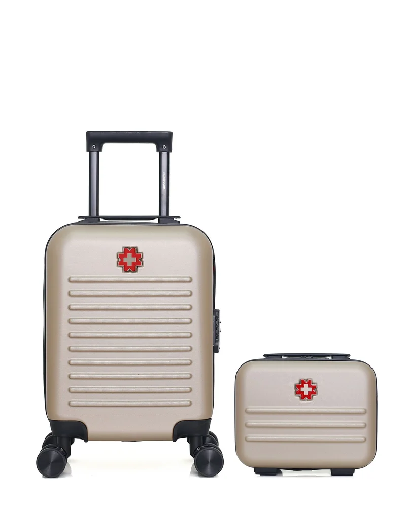 SWISS KOPPER – 2er-Pack – Handgepäck XXS und Kosmetikkoffer WIL