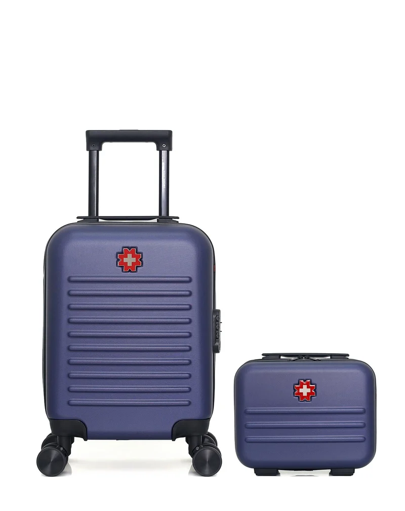 SWISS KOPPER – 2er-Pack – Handgepäck XXS und Kosmetikkoffer WIL