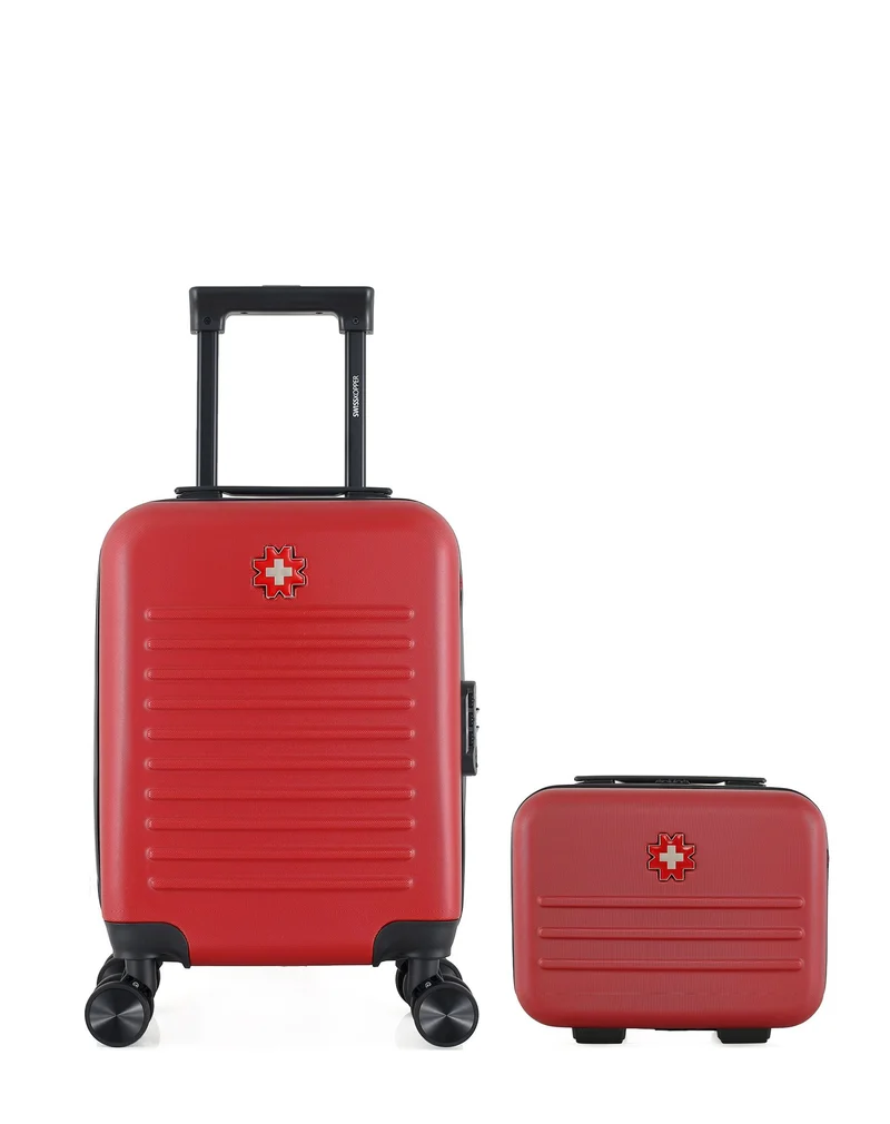 SWISS KOPPER – 2er-Pack – Handgepäck XXS und Kosmetikkoffer WIL