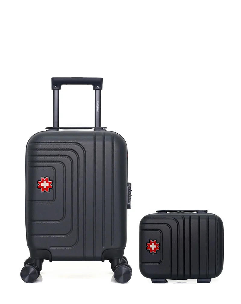 SWISS KOPPER – 2er-Pack – Handgepäck XXS und Kosmetikkoffer RUTI