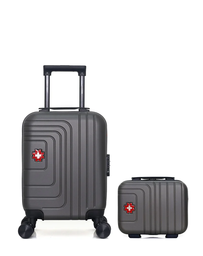 SWISS KOPPER – 2er-Pack – Handgepäck XXS und Kosmetikkoffer RUTI