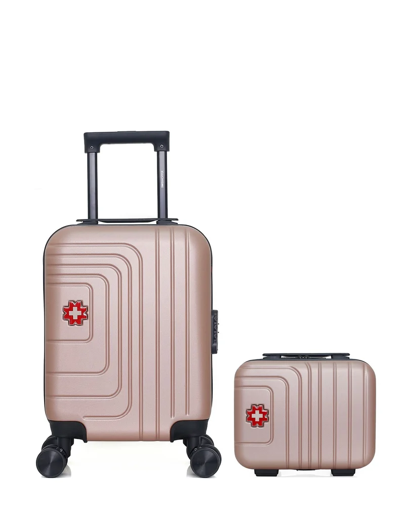 SWISS KOPPER – 2er-Pack – Handgepäck XXS und Kosmetikkoffer RUTI