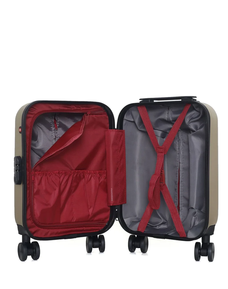 SWISS KOPPER – 2er-Pack – Handgepäck XXS und Kosmetikkoffer RUTI