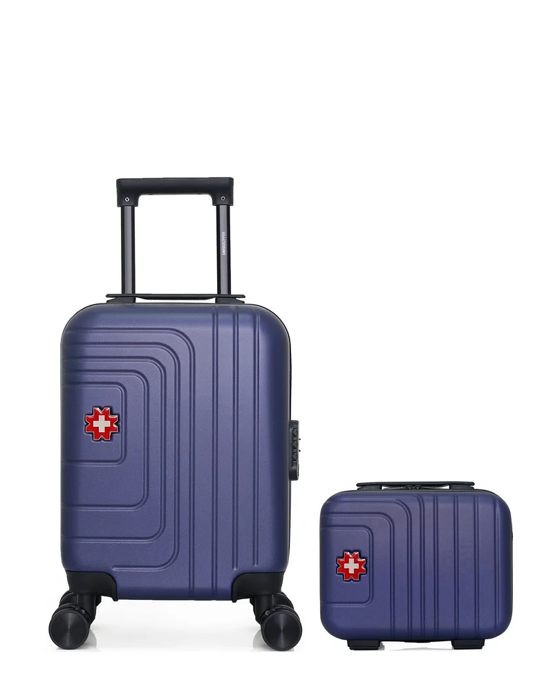 SWISS KOPPER – 2er-Pack – Handgepäck XXS und Kosmetikkoffer RUTI