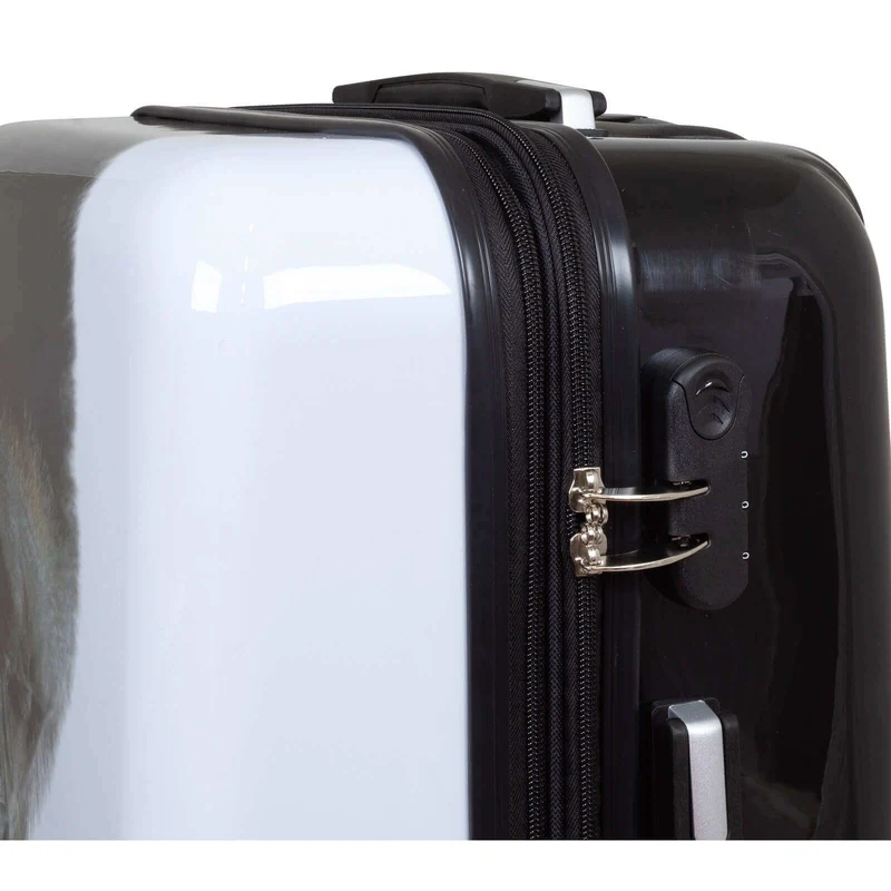 Motivkoffer Design Gorilla mit Schmetterling – Reisekoffer mit Motiv – Hartschale ABS/Polycarbonat – S M L – leicht & robust