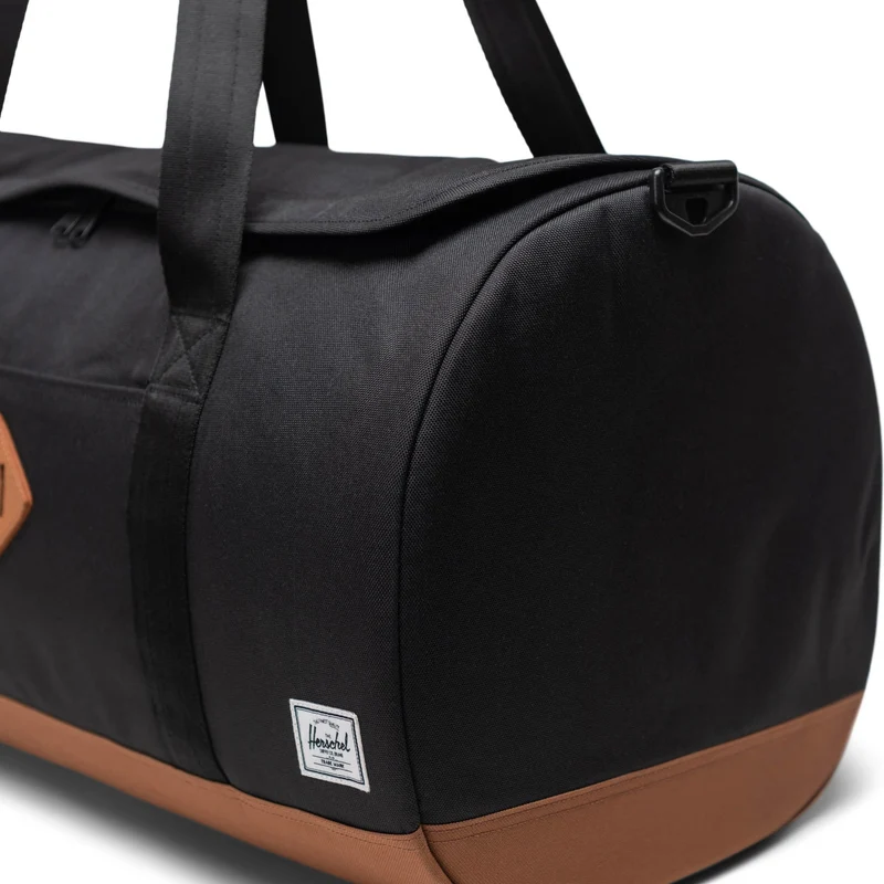 Herschel Heritage Duffle - Reisetasche 52 cm (black/saddle brown)