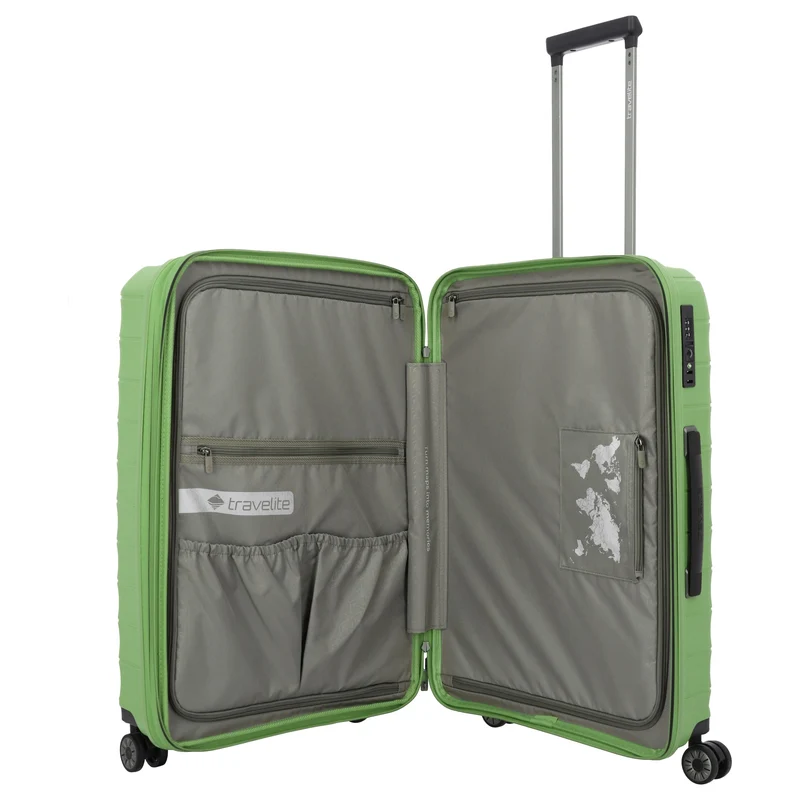 Travelite Mooby - 4-Rollen-Trolley L 77 cm (grün)