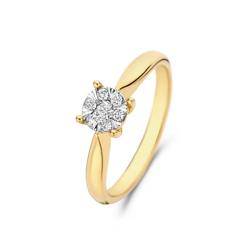 Isabel Bernard De la Paix Hanaé 14 Karat | Gold Ring | Diamant 0.14 Karat | IBD330008-60