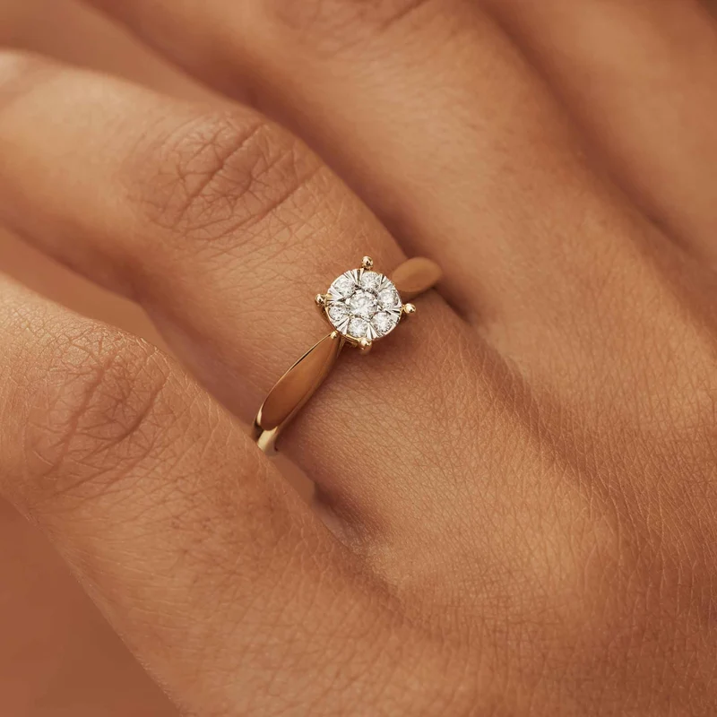 Isabel Bernard De la Paix Hanaé 14 Karat | Gold Ring | Diamant 0.14 Karat | IBD330008-60