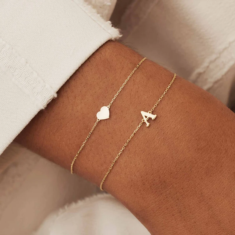 Isabel Bernard Le Marais Rachel 14 Karat | Gold Initialee Armband IB320101-A
