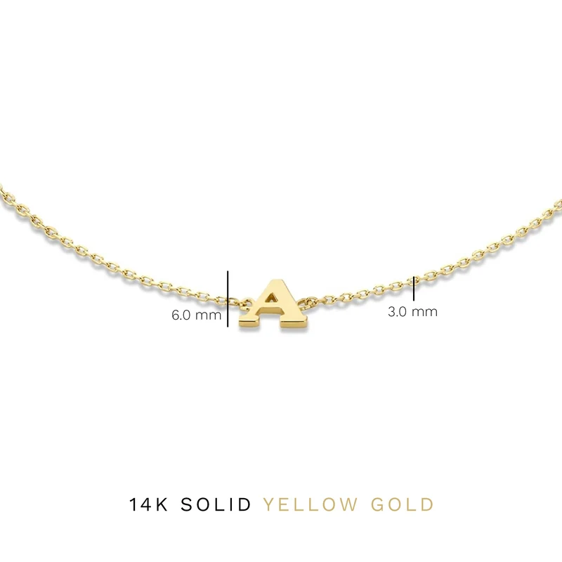 Isabel Bernard Le Marais Rachel 14 Karat | Gold Initialee Armband IB320101-A