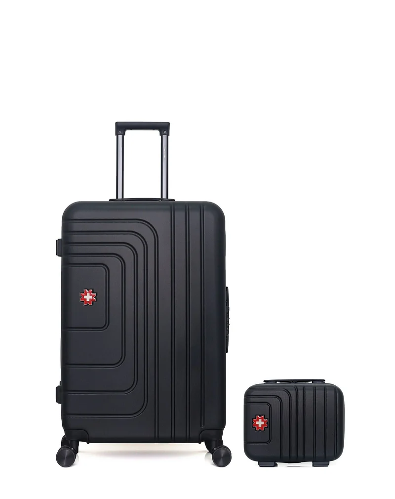 SWISS KOPPER - 2er-Pack: Großer Koffer und Kosmetikkoffer RUTI