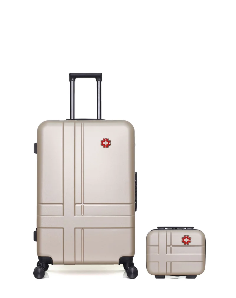 SWISS KOPPER – 2er-Pack: Großer Koffer und Kosmetikkoffer USTER