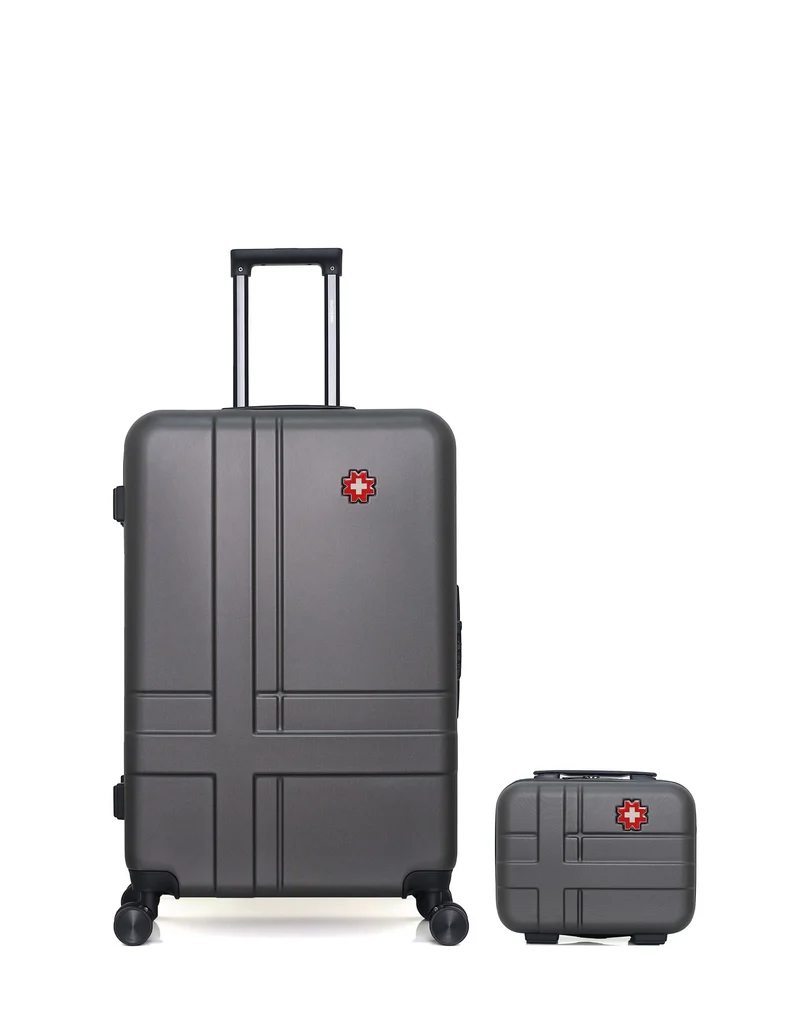 SWISS KOPPER – 2er-Pack: Großer Koffer und Kosmetikkoffer USTER