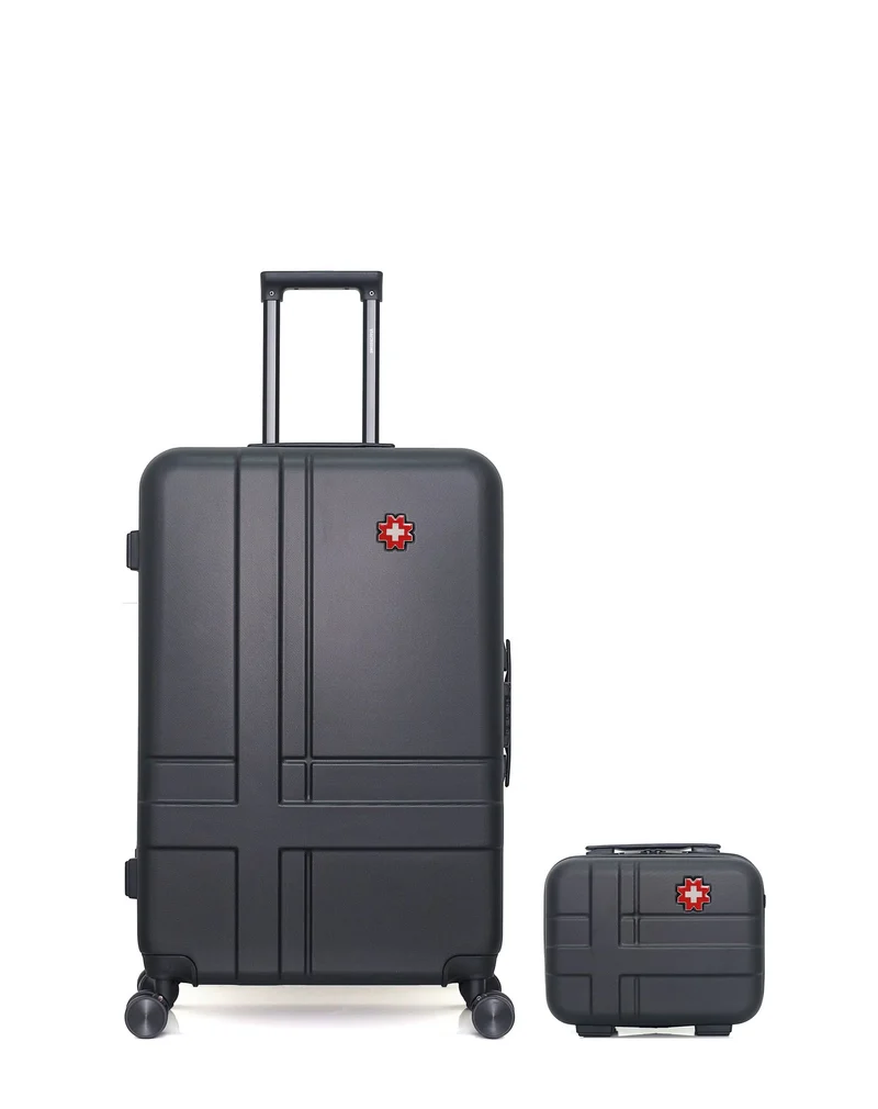 SWISS KOPPER – 2er-Pack: Großer Koffer und Kosmetikkoffer USTER