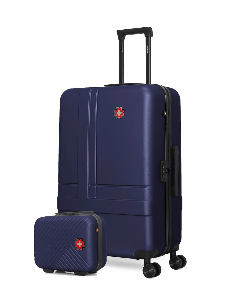 SWISS KOPPER – 2er-Pack: Großer Koffer und Kosmetikkoffer USTER