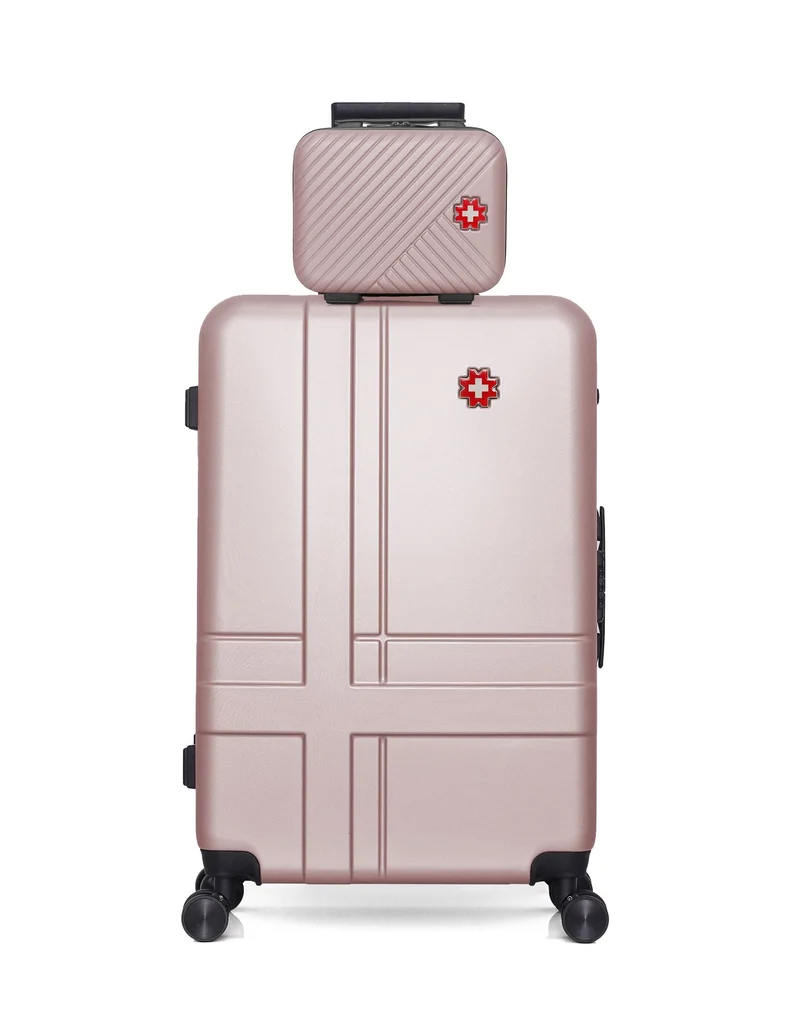 SWISS KOPPER – 2er-Pack: Großer Koffer und Kosmetikkoffer USTER