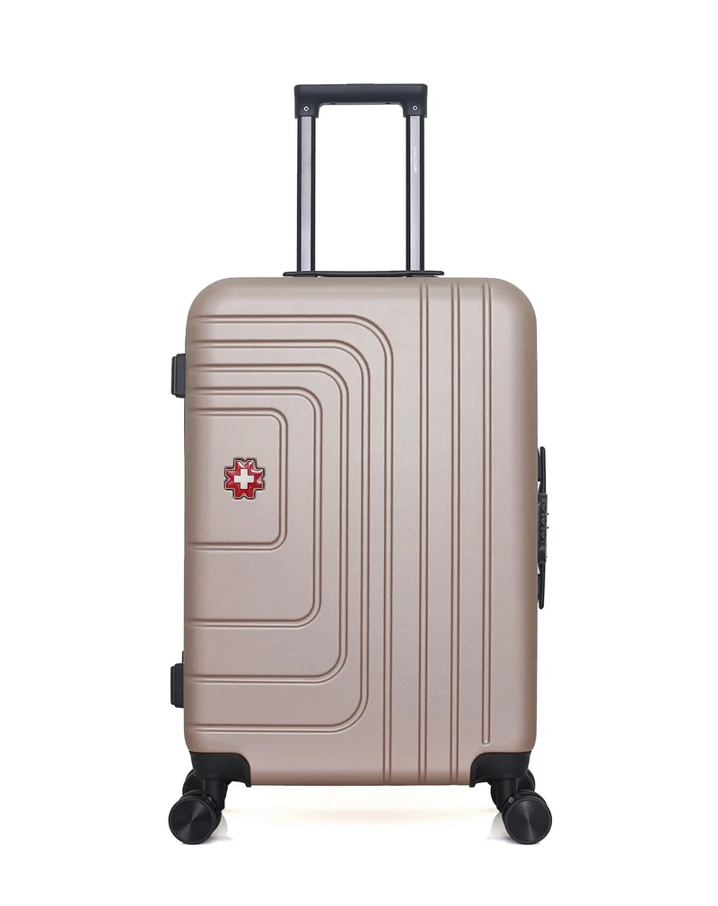 SWISS KOPPER – 4er-Pack: Mittelgroßer Koffer, Handgepäck, Handgepäck XXS und Kosmetikkoffer RUTI