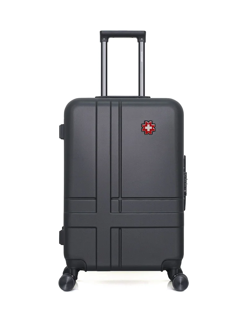 SWISS KOPPER - 3er-Pack: Mittelgroßer Koffer, Handgepäck XXS und Kosmetikkoffer USTER