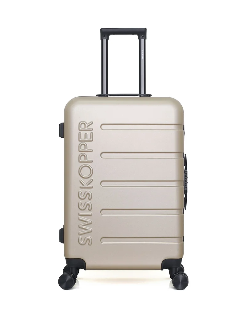 SWISS KOPPER – 4er-Pack: Mittelgroßer Koffer, Handgepäck, Handgepäck XXS und Kosmetikkoffer AIGLE