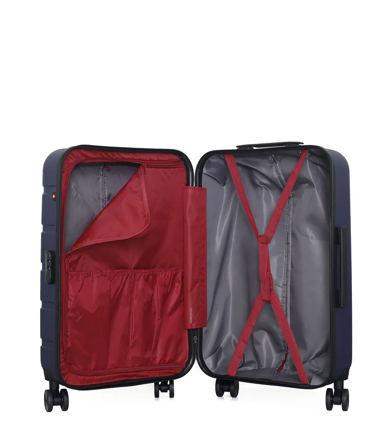 SWISS KOPPER – 4er-Pack: Mittelgroßer Koffer, Handgepäck, Handgepäck XXS und Kosmetikkoffer AIGLE