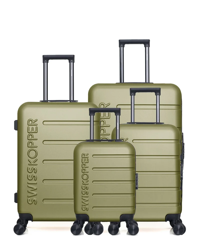 SWISS KOPPER – 4er-Pack: Großer Koffer, mittelgroßer Koffer, Handgpäck und Handgepäck XXS AIGLE