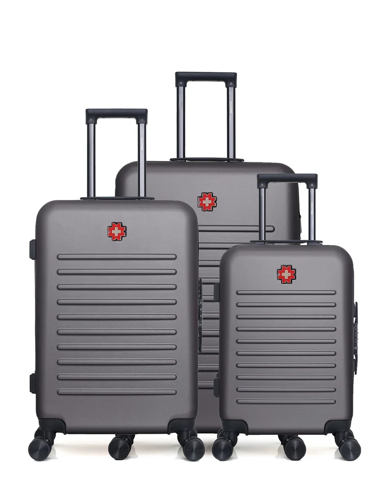 SWISS KOPPER – 3er-Pack: Großer Koffer, mittelgroßer Koffer und Handgepäck WIL