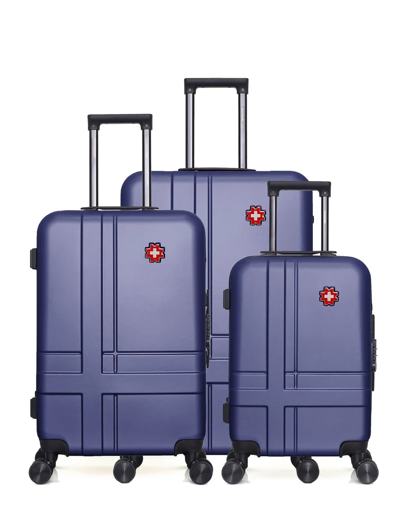 SWISS KOPPER – 3er-Pack: Großer Koffer, mittelgroßer Koffer und Handgepäck USTER