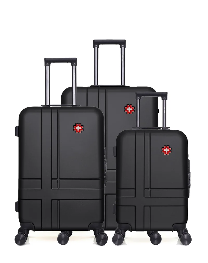 SWISS KOPPER – 3er-Pack: Großer Koffer, mittelgroßer Koffer und Handgepäck USTER