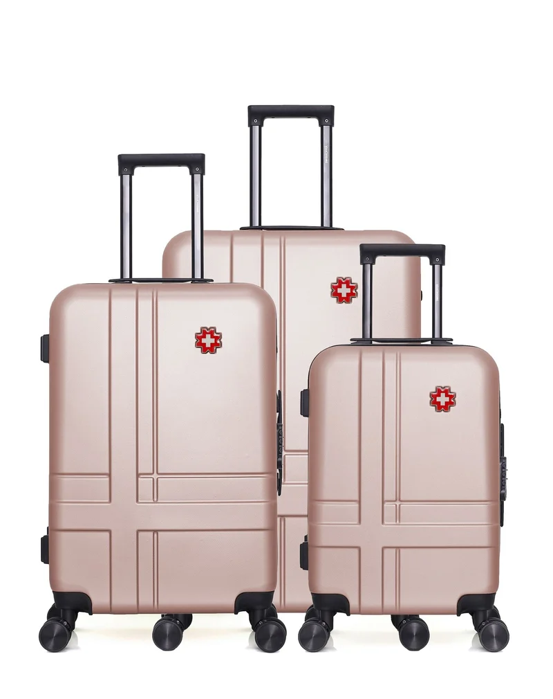 SWISS KOPPER – 3er-Pack: Großer Koffer, mittelgroßer Koffer und Handgepäck USTER
