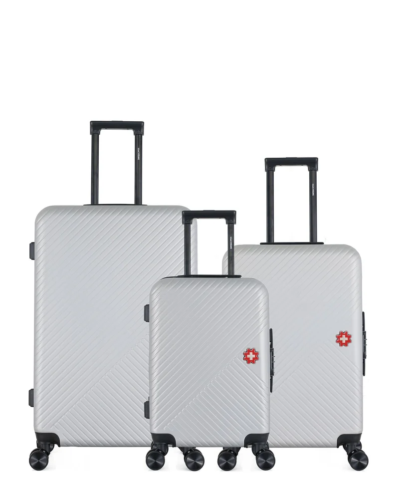 SWISS KOPPER – 3er-Pack: Großer Koffer, mittelgroßer Koffer und Handgepäck SPIEZ