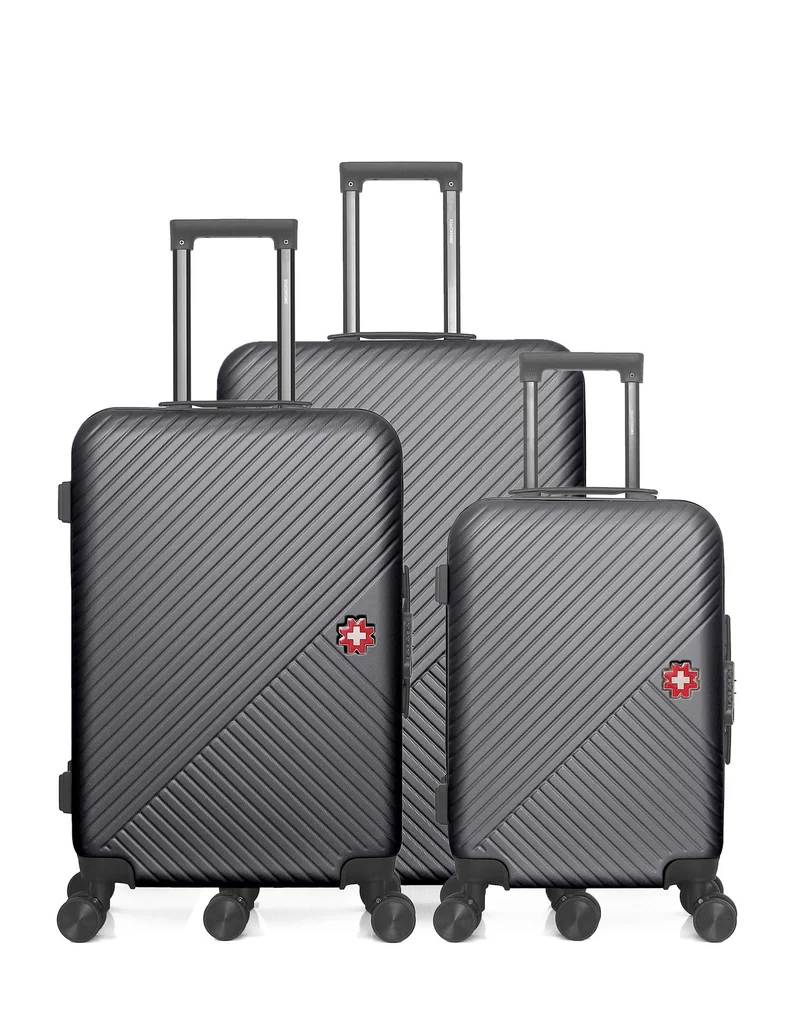 SWISS KOPPER – 3er-Pack: Großer Koffer, mittelgroßer Koffer und Handgepäck SPIEZ