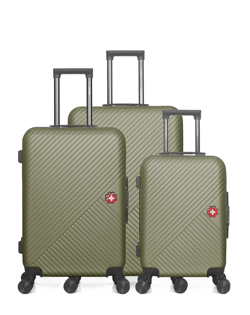 SWISS KOPPER – 3er-Pack: Großer Koffer, mittelgroßer Koffer und Handgepäck SPIEZ