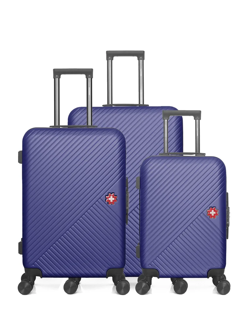 SWISS KOPPER – 3er-Pack: Großer Koffer, mittelgroßer Koffer und Handgepäck SPIEZ