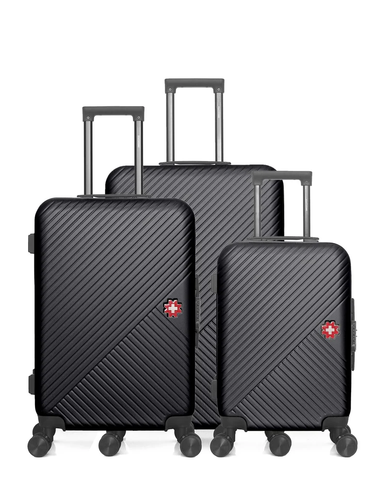 SWISS KOPPER – 3er-Pack: Großer Koffer, mittelgroßer Koffer und Handgepäck SPIEZ