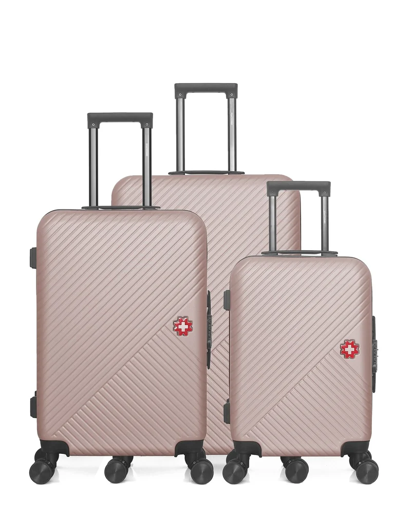 SWISS KOPPER – 3er-Pack: Großer Koffer, mittelgroßer Koffer und Handgepäck SPIEZ