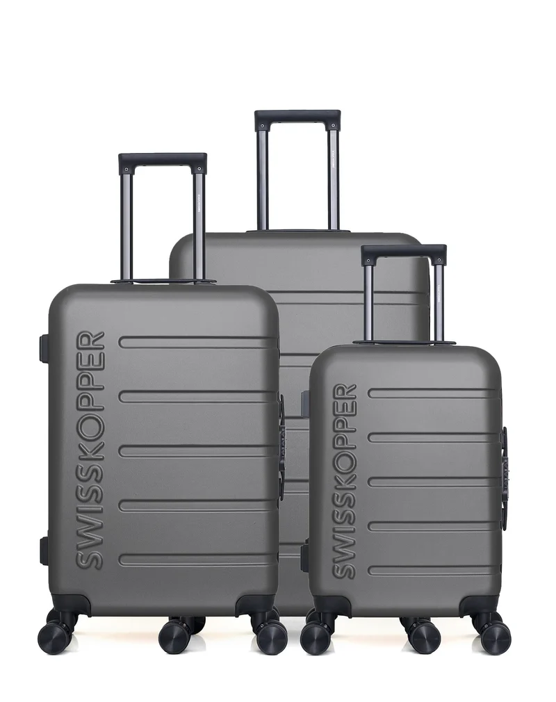 SWISS KOPPER - 3er-Pack: Großer Koffer, mittelgroßer Koffer und Handgepäck AIGLE