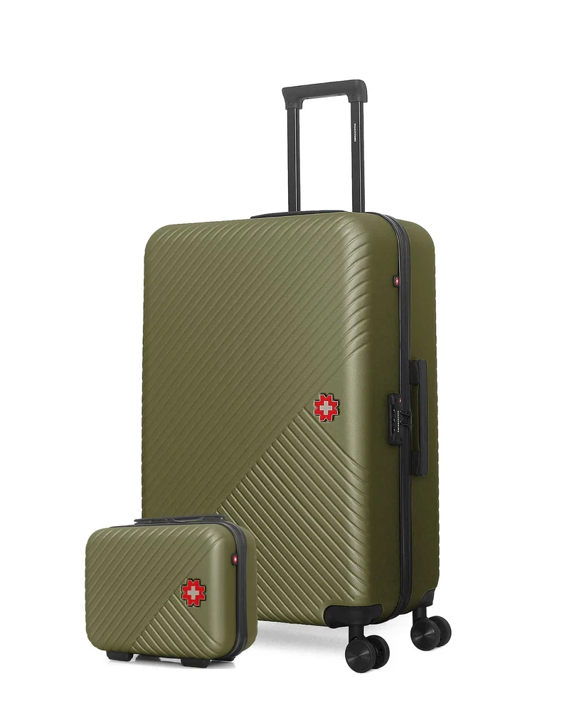 SWISS KOPPER – 2er-Pack: Großer Koffer und Kosmetikkoffer SPIEZ