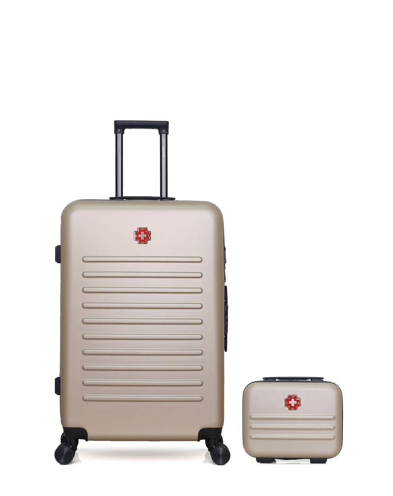 SWISS KOPPER – 2er-Pack: Großer Koffer und Kosmetikkoffer WIL