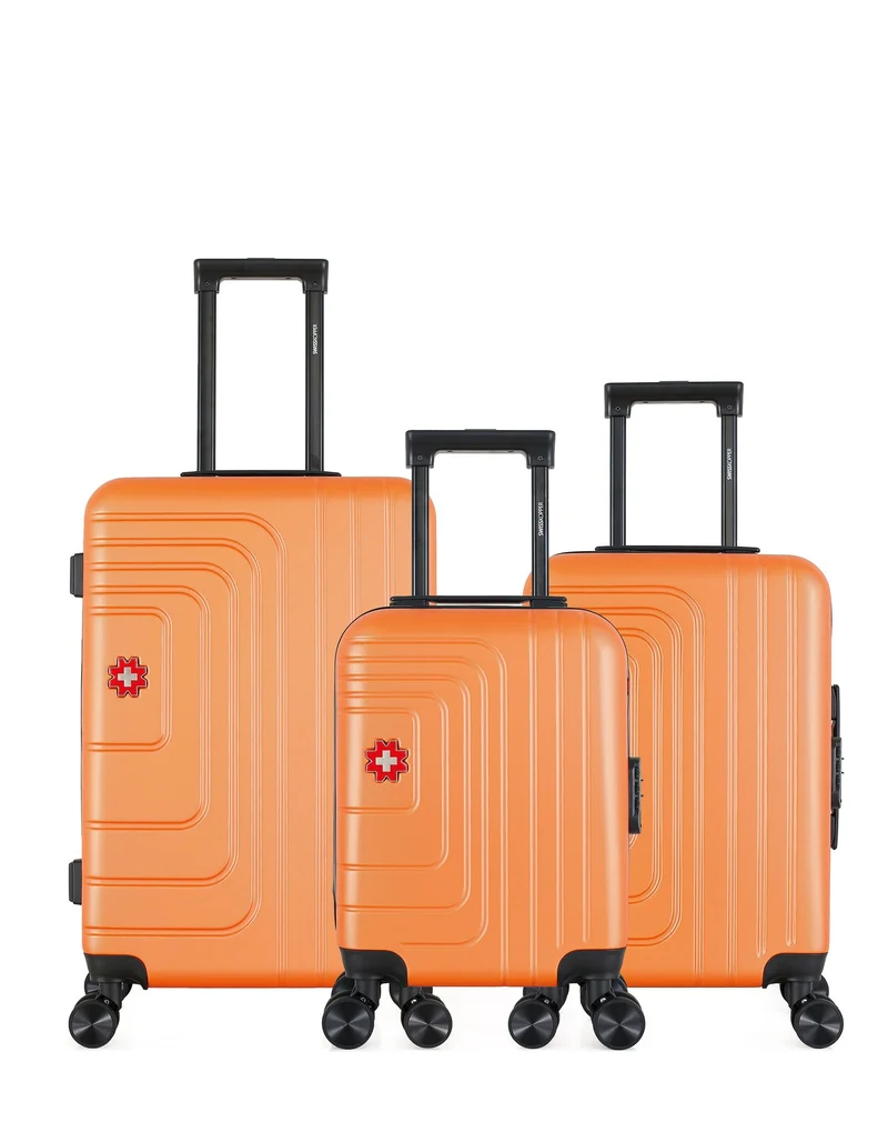 SWISS KOPPER – 3er-Pack: Mittelgroßer Koffer, Handgepäck und Handgepäck XXS RUTI