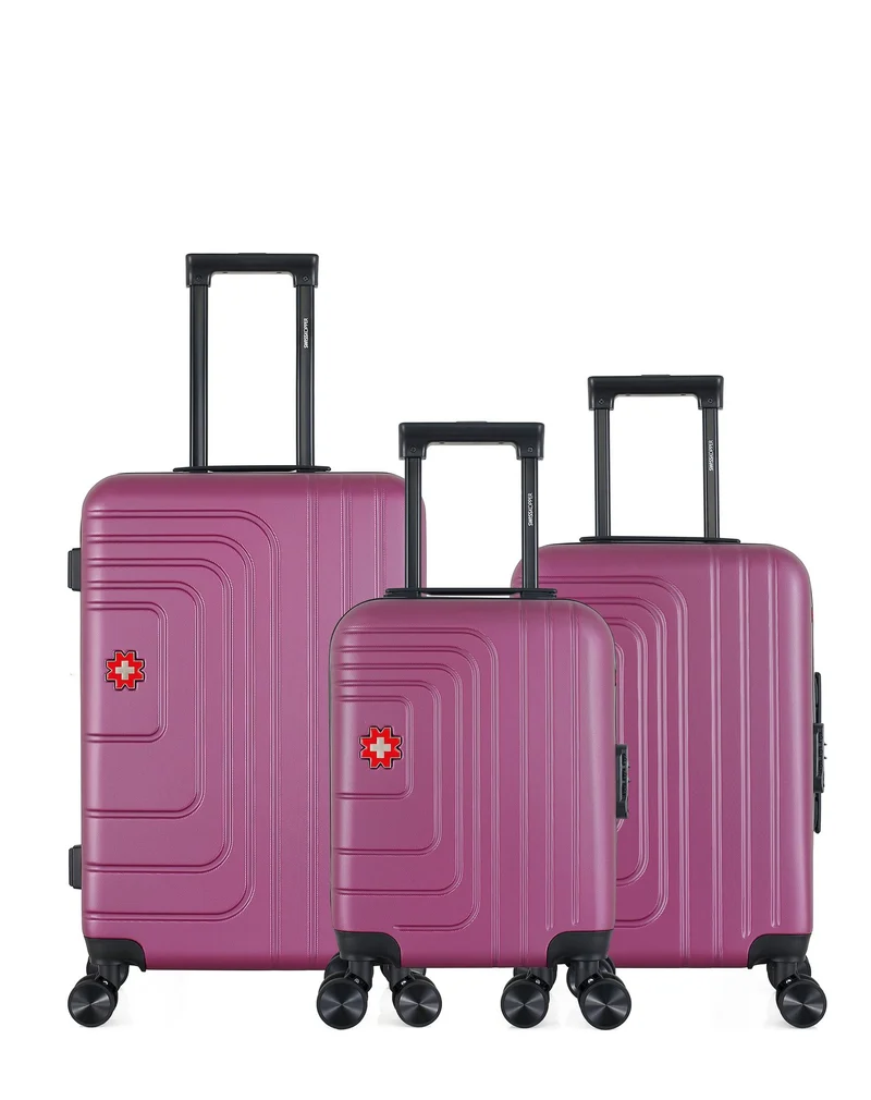 SWISS KOPPER – 3er-Pack: Mittelgroßer Koffer, Handgepäck und Handgepäck XXS RUTI
