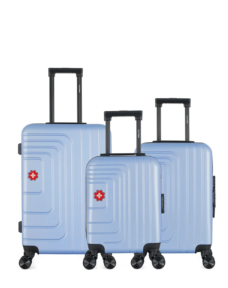 SWISS KOPPER – 3er-Pack: Mittelgroßer Koffer, Handgepäck und Handgepäck XXS RUTI