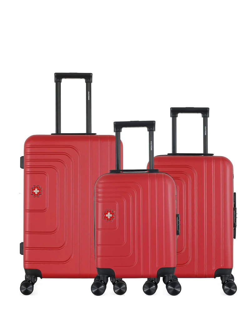 SWISS KOPPER – 3er-Pack: Mittelgroßer Koffer, Handgepäck und Handgepäck XXS RUTI