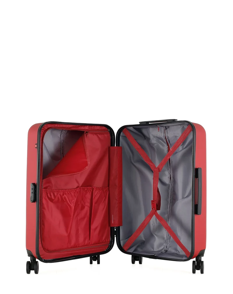 SWISS KOPPER – 3er-Pack: Mittelgroßer Koffer, Handgepäck und Handgepäck XXS RUTI