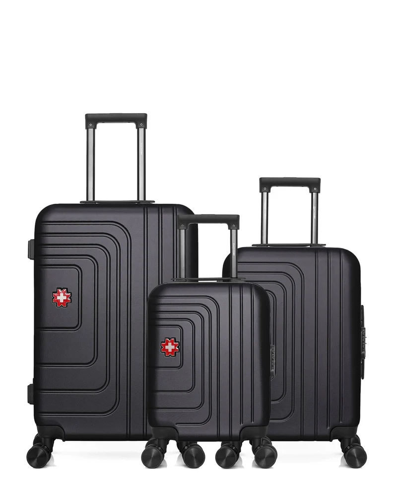 SWISS KOPPER – 3er-Pack: Mittelgroßer Koffer, Handgepäck und Handgepäck XXS RUTI