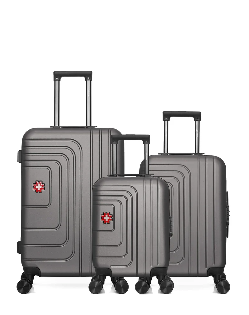 SWISS KOPPER – 3er-Pack: Mittelgroßer Koffer, Handgepäck und Handgepäck XXS RUTI