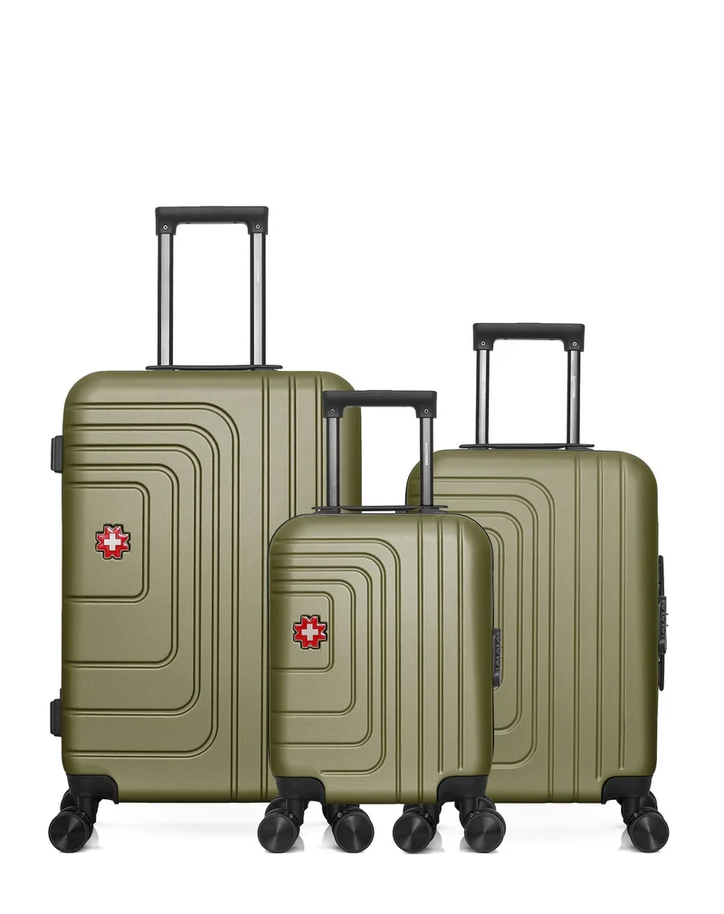SWISS KOPPER – 3er-Pack: Mittelgroßer Koffer, Handgepäck und Handgepäck XXS RUTI